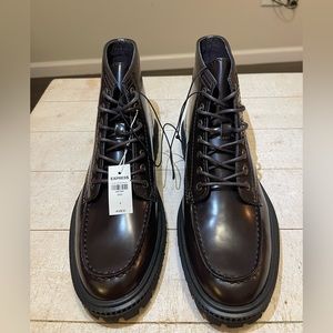 Express Leather Chunky Boots
